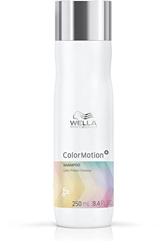 Wella Professionals ColorMotion+ Farbschutz-Shampoo – professionelle Haarpflege für gefärbtes Haar – Tiefenreinigungsshampoo mit WellaPlex Strukturfestiger für mehr Glanz und Widerstandskraft – 250 ml