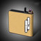 Etui mit Plasma Feuerzeug Lichtbogen Feuerzeug Box Geschenkartikel Geschenkidee (Gold)