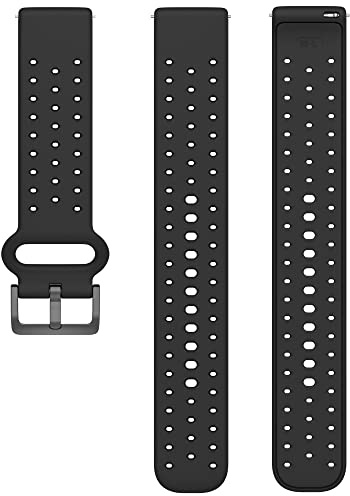 Polar Unisex - Erwachsene, Armband, Schwarz-Grau, S-L, 20 mm