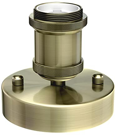 ledscom.de Deckenleuchte/Lampenfassung RETRA, gold matt, 1x E27 max. 60W