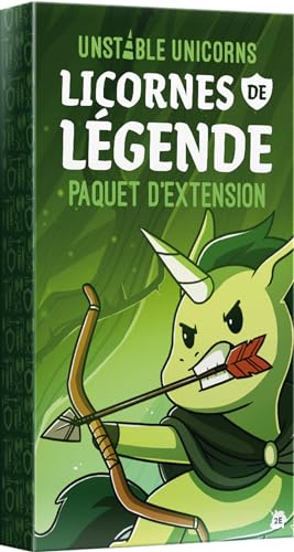 ASMODEE TeeTurtle – Unstable Unicorns – Erweiterung: Legende Einhörner – Gesellschaftsspiele – Kartenspiele – Spiele für Erwachsene und Kinder ab 8 Jahren – 2 bis 8 Spieler – französische Version