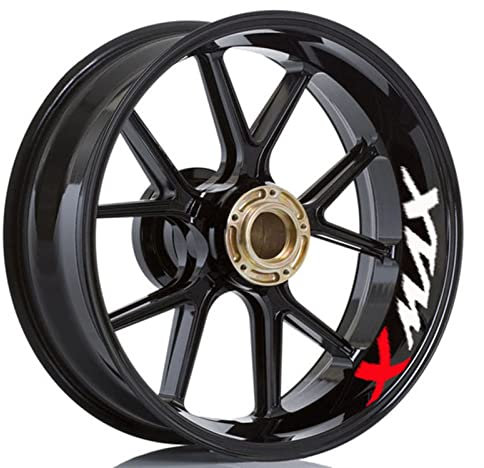 Motorrad Für Yamaha TMAX Xmax NMAX VMAX Tmax Xmax Nmax Vmax Logo Rad Aufkleber Streifen Reflektierende Felge (Color : 20)