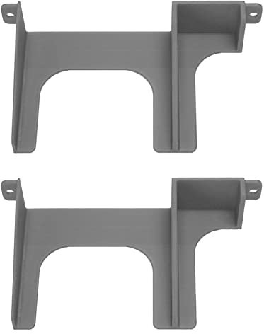 2 Pcs Hard Drive Bracket, 2.5in Game Console Hard Drive Bracket HDD SSD 3D Printed Bracket for PS2 SCPH 30000 SCPH 50000 Console (Silver Gray)