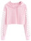 Cicy Bell Kapuzenpullover Für Mädchen Kinder Crop Tops Niedlich Plaid Langarm Mode Hoodie Sweatshirts Rosa 130
