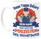 Tassenliebling® Polizei Tasse personalisiert - Bester Polizist des Universums - Beidseitiger Druck - Polizei Geschenke zur Beförderung Vereidigung - Polizeitasse