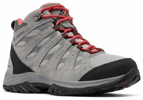 Columbia Redmond 3 Mid Wp, Scarponi da trekking ed escursionismo impermeabili a vita media Donna, Steam Red Coral 2025, 39 EU