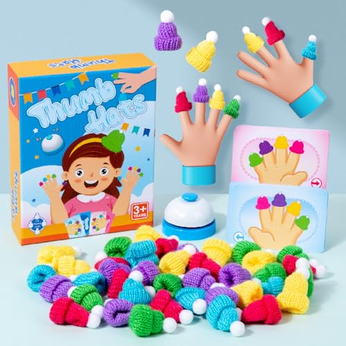 ENIKMOSD Kinder Feinmotorik Spielzeug ab 3 Jahre,Motorikspielzeug,Lernspielzeug,Brettspiel Fingerspiele für Kinder Familienspiel,Partyspiel für 2–4 Spieler
