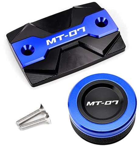ZESIDIMO Für MT07 MT 07 MT-07 FZ07 2014-2023 2022 2021 Motorradzubehör Bremsflüssigkeitsabdeckung Vorne Hinten (Blau)