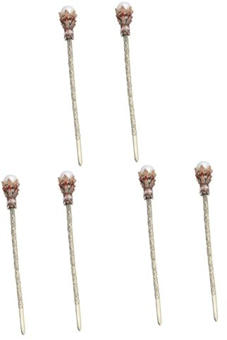 Beavorty 6stücke Vintage Braut Haarnadeln Mit Perlen Und Strass Retro Haarstäbchen Für Eleganter Haarschmuck Für Hochzeiten Und Besondere Anlässe