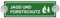 Indigos UG - Schild Jagd und Forstschutz - grün - 20 x 6 cm - Saugnapfschild - Aluverbund - Innenbefestigung für Ihr Auto - UV-Beständig - Einsatzschild - Hinweisschild - Warnschild