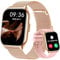Narcid Smartwatch 2 Zoll mit Telefonfunktion,Fitnesstracker Sprachassistent/Message Reminder,Fitnessuhr Puls-Schlaf-Monitor,Fitnesstracker Schrittzähler für Damen Herren