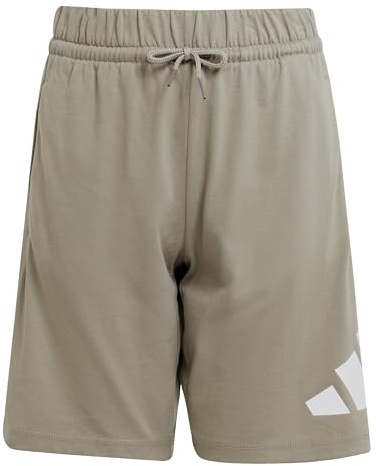 adidas Unisex Kinder Essentials Big Logo Shorts, Putty beige/White, 9-10 Years
