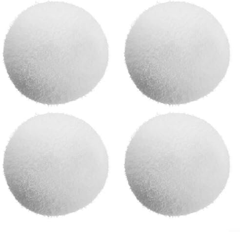 Emiif Scum Eliminating Sponge Balls, Washable & Reusable Oil Dirt Absorbing Floating Filter Balls for Bathtubs, Spas, Swimming Pools, Kitchen Sinks(4pcs)