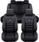OTCPP Auto Sitzbezüge Set für VW T6 California 2016-2023, Leder Autositzbezüge, Vorne Und Hinten Wasserdicht Auto Schonbezüge, Full Set Sitzbez Sitzschoner Zubehör,F Black