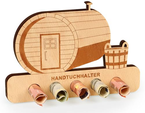 Giftota Sauna Wellness Gutschein Geburtstag Geldgeschenke Holz, Wellness Gutschein Verpackung, Kreatives Geburtstagsgeschenk, Weihnachten Geldgeschenk