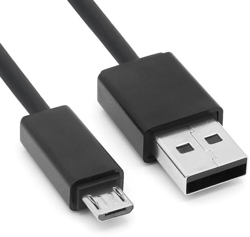 SPARKED Power Cable Micro USB Charger Cable Lead for Ring Indoor Camera (2nd Gen) Video Security Camera, Doorbell (2020) 2/3 / 3 Plus / 4 / Pro Replacement Battery Charging Supply Wire Cord UK, 0.9m