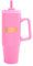 WICKED Polar Gear Gobelet isotherme à double paroi en acier inoxydable avec paille et couvercle - Produit officiel de Polar Gear - 900 ml - Rose Glinda