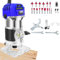 Rifilatore Fresatrice Verticale per Legno Elettrica, 800W 6 Velocità Variabili 33000 RPM Legno Rifilatrice Elettrica con 15 pezzi 1/4 Fresatura Cuter, Basi