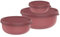 Mepal - Mikrowellengeschirr set 3-teilig Lumina - Frischhaltedosen mit Deckel für Kühlschrank, Gefrierschrank, Dampfgarer & Mikrowelle - Aufbewahrungsbox - 250 + 750 + 1500 ml - Vivid mauve