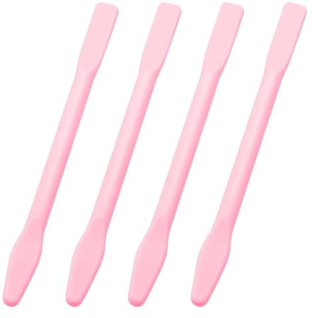 KIBBEH 4er-Pack Augenbrauen-Wachsstäbchen, Antihaft-Wachsspatel, Silikon-Augenbrauen-Wachsstäbchen, wiederverwendbare Hartwachsstäbchen für zu Hause, Salon und Körperanwendung
