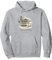 Cape Charles, Virginia Tiki Bar Beach Aquarell-Design Pullover Hoodie