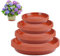 16 Pièces Soucoupe Pot Fleur Rond, 12/16/18/20 cm Plastique Dessous de Pot de Fleur, Soucoupes pour Plantes, Fleur Soucoupe Pot pour Les Plantes D'Intérieur et D'extérieur