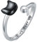 ROMANTICWORK Semikolon Ring 925 Sterling Silber Katzen My Story Isn't Over Yet Verstellbarer offene Ring Psychische Gesundheit Suizid Aufklärung Inspirierender Schmuck Geschenke für Damen