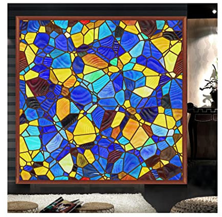 Lámina de ventana estática de color, opaca, de cristal, opaca, decorativa, para baño, hogar, cocina, 30 x 90 cm