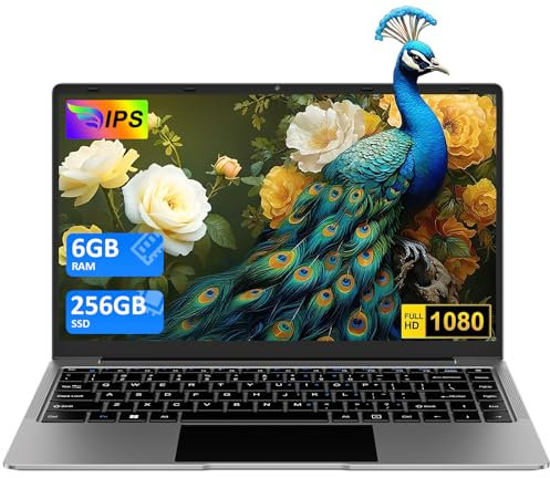 bvate PC Portatile 14 pollici Notebook Win 11 upto 2.8 GHz 256 GB ROM Supporta l'espansione SSD 1TB Celeron N4020 2.4G+5G WiFi 4.2 USB HDMI Tastiera italiana membrana mouse senza fili-Grigio-FXJ