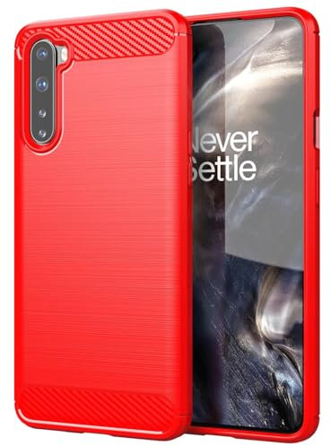 TINGYR Coque Compatible avec Samsung Galaxy M06 5G, Housse Silicone Ultra Mince, TPU Silicone, Anti Rayure, Anti Chute, Durable, Housse Étui Compatible avec Samsung Galaxy M06 5G Smartphone.(Rouge)