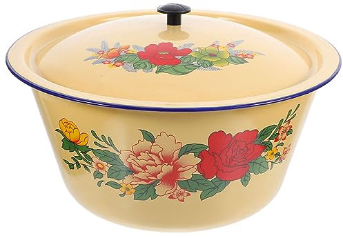 Didiseaon Olla Esmaltada Para Estofado Olla Multiusos Resistente Ácidos y Álcalis