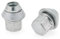 RAVTAKL Tuercas Cubo Rueda Compatible con Ford para Fiesta para Mondeo para C-MAX Tuercas De Rueda 19MM M12X1.5 Tornillos para Pernos De Rueda Y Neumáticos 10 Piezas