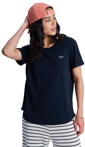 Roxy Oceanwave T-Shirt, Kurzarm, regulär, EMBY, Damen, Schwarz, S
