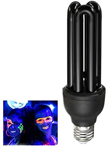 Schwarzlichtlampe 40W E27, 365nm UV Leuchtstofflampe | Fluoreszenzprüfung, Geldscheinprüfung, Haustierflecken, Partydekoration, 15 lm, 110-220V, 80g, CNAS, Zuhause