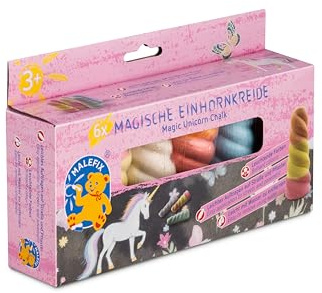 PUSTEFIX MALEFIX Unicornio tiza callejera, 6 unidades