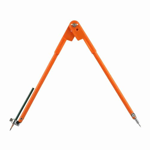 MAJONMMERD Großer Kompass für Holzarbeiten, verstellbarer Radius bis 75cm, mit No.45 Stahlspitzen, für präzises Zeichnen und Planen (2)