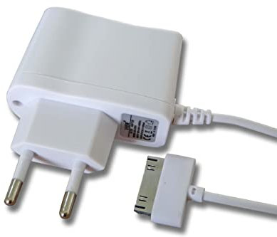 vhbw Ladegerät 110-220V kompatibel mit Apple iPhone 4G 16GB, 32GB, 4GB, 8GB Handy, Telefon - mit Dock-Anschluss (30-polig)