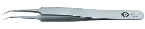 C.K T2330 110mm Precision Angled Tip Tweezers