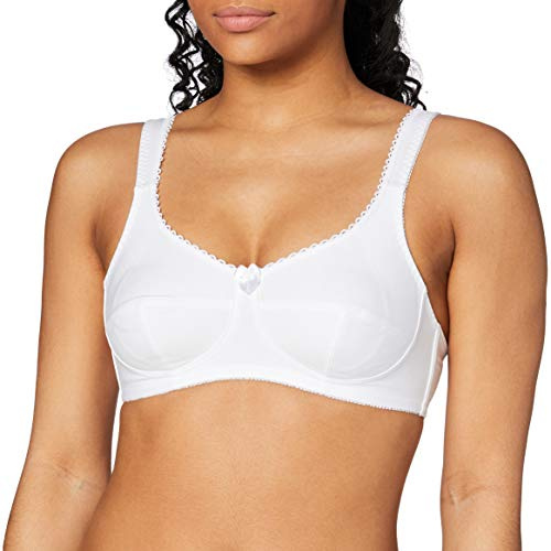 Sassa Women's 10884 Bra, Opaque inches, White (White 100), 50 C