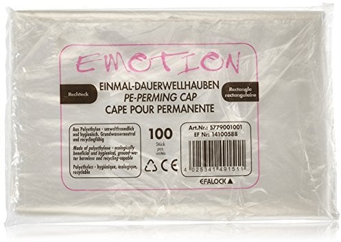 Efalock Professional Einmal-Dauerwellhauben rechteck, 1er Pack, (1x 100 Stück)