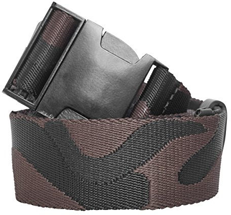 Urban Classics - CANVAS Jacquard Camo Gürtel grey camo