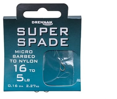 super spade Drennan Micro Barbed to Nylon (14 to 6lb)