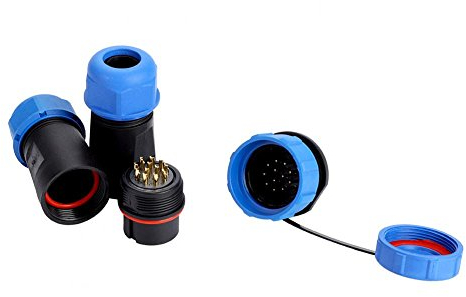 Luftfahrtstecker SP21 IP68 2/3/4/5/7/9/12-poliges, Metallfittings Verbindungsstück Steckverbindungskabel für Aviation-Stecker(12 PIN)