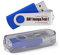 MEINAMI Lot de 50 Clé USB Personnalisée 1 GO Flash Drive USB avec Votre Logo USB 2.0 - Bleu