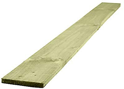 Wooden Gravel Board Treated Timber 150mm x 22mm (6x1 Inch) 2.4m Long Pack of 5