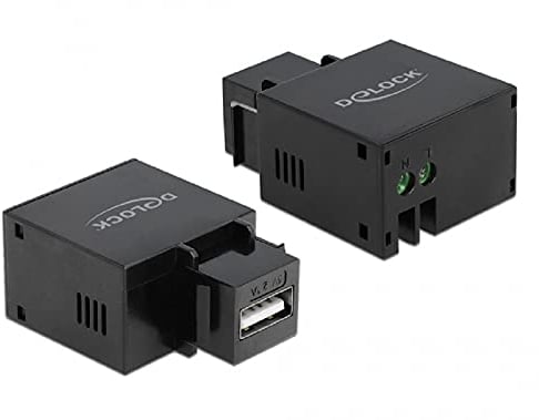 DeLOCK Keystone Modul mit USB Typ-A Ladebuchse 2,1 A schwarz