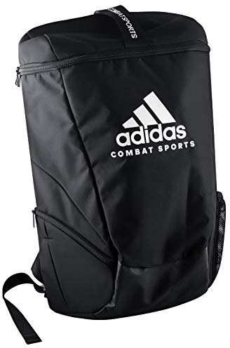 adidas Unisex – Erwachsene Backpack Combat Sports Rucksack, schwarz/weiß, L