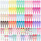 Funtopia 120 Pezzi Mollette per Capelli Bambina, Fermagli per Capelli da 5 cm per Ragazze Donna Bambini, Accessori per Capelli con Fermaglio a Scatto in Metallo Colorato (40 Colori Assortiti)