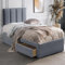 ComfoRest - Refined 3FT Single Bed with Mattress & 2 Drawers | Versatile Set for Compact Rooms | Durable Beds for Everyday Use | Practical Choice for Comfortable Living (Grey Plush)