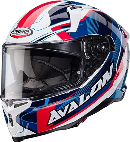 CABERG HELMET AVALON X OPTIC WHITE/BLUE/RED M